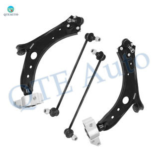 Set of 4 Front Lower Control Arm-Sway Bar Link For 2010-2015 Volkswagen Golf