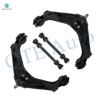 Set of 4 Front Upper Control Arm Ball Joint-Sway Bar Link Replacement For 2001-2010 GMC Sierra 2500 HD