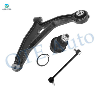 Set of 3 Front Left Lower Control Arm-Sway Bar Link-Suspension Ball Joint For 2007-2009 Chrysler Sebring
