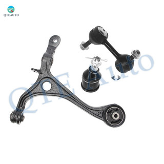 Set of 3 Front Left Lower Control Arm-Sway Bar Link-Suspension Ball Joint For 2003 2005-2007 Honda Accord