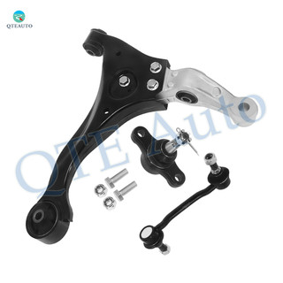 Set of 3 Front Left Lower Control Arm-Sway Bar Link-Suspension Ball Joint For 2006-2010 Hyundai Sonata