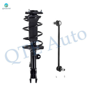 Front Left Sway Bar Link-Quick Complete Strut-Coil Spring Assembly For 2009-2013 Toyota Corolla USA Built