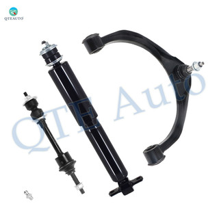 Set of 3 Front Left Upper Control Arm Ball Joint-Sway Bar Link-Shock Absorber For 2009 2010 Dodge RAM 1500