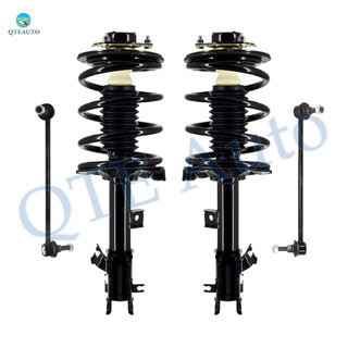 Set of 4 Front Sway Bar Link-Quick Complete Strut-Coil Spring Assembly For 2003-2007 Nissan Murano