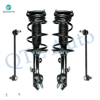 Set of 4 Front Sway Bar Link-Quick Complete Strut-Coil Spring Assembly For 2009 2010 Pontiac Vibe