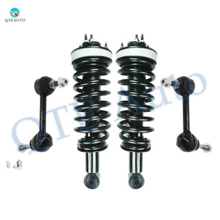 Set of 4 Front Sway Bar Link-Quick Complete Strut-Coil Spring Assembly For 2003-2011 Lincoln Town CAR