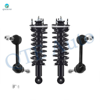Set of 4 Front Sway Bar Link-Quick Complete Strut-Coil Spring Assembly For 2003-2011 Lincoln Town CAR