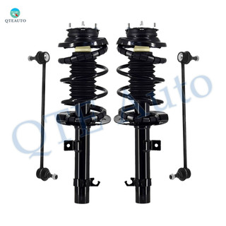 Set of 4 Front Sway Bar Link-Quick Complete Strut-Coil Spring Assembly For 2007 Ford Focus