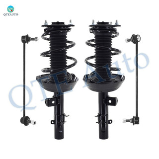 Set of 4 Front Sway Bar Link-Quick Complete Strut-Coil Spring Assembly For 2014 2015 2017 Honda Accord