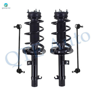 Set of 4 Front Sway Bar Link-Quick Complete Strut-Coil Spring Assembly For 2008-2010 Ford Focus