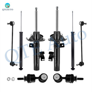 Set of 8 Front Sway Bar Link-Suspension Strut Assembly-Rear Sway Bar Link-Shock Absorber For 2004-2009 Mazda 3