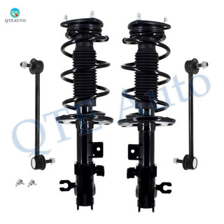 Set of 4 Front Sway Bar Link-Quick Complete Strut-Coil Spring Assembly For 2016-2021 Mazda CX-3