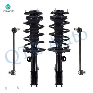 Set of 4 Front Sway Bar Link-Quick Complete Strut-Coil Spring Assembly For 2003-2008 Toyota Matrix