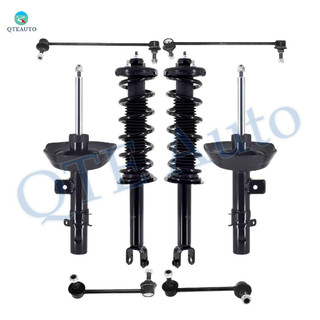 Set of 8 Front Sway Bar Link-Suspension Strut Assembly-Rear Sway Bar Link-Quick Complete Strut-Coil Spring Assembly For 2014 2015 2017 Honda Accord
