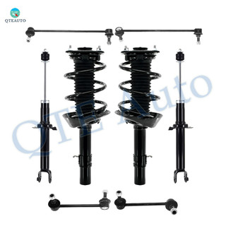Set of 8 Front Sway Bar Link-Quick Complete Strut-Coil Spring Assembly-Rear Sway Bar Link-Suspension Strut Assembly For 2013-2017 Honda Accord