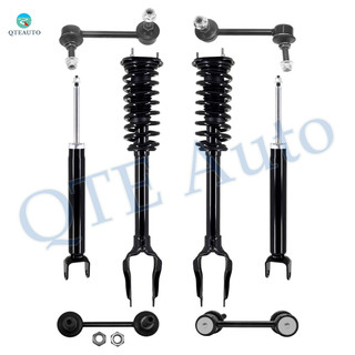 Set of 8 Front Sway Bar Link-Quick Complete Strut-Coil Spring Assembly-Rear Sway Bar Link-Shock Absorber Replacement For 2011-2015 Dodge Durango