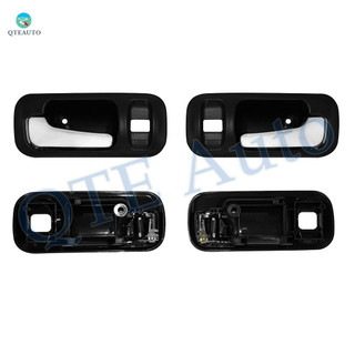 Set of 4 Front-Rear Left Right Interior Door Handle For 1999-2001 Honda CR-V