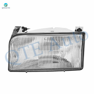 Right Headlights Assembly for 1992-1996 Ford Bronco With bulb Halogen Headlight Assembly Pair Faros Delanteros