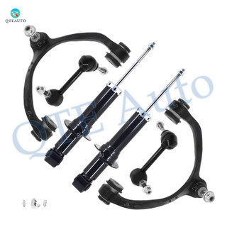 Set of 6 Front Upper Control Arm Ball Joint-Sway Bar Link-Suspension Strut Assembly For 2003-2011 Lincoln Town Car