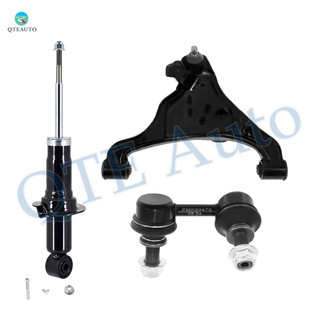 Set of 3 Front Left Lower Control Arm Ball Joint-Sway Bar Link-Suspension Strut Assembly For 2005-2012 Nissan Pathfinder