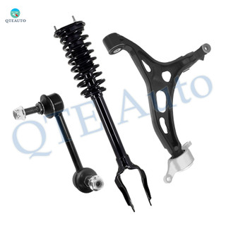 Set of 3 Front Right Lower Control Arm-Sway Bar Link-Quick Complete Strut-Coil Spring Assembly For 2011-2015 Dodge Durango