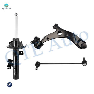 Set of 3 Front Right Lower Control Arm Ball Joint-Sway Bar Link-Suspension Strut Assembly For 2004-2009 Mazda 3