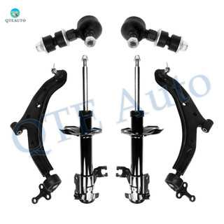 Set of 6 Front Lower Control Arm Ball Joint-Sway Bar Link-Suspension Strut Assembly For 2000 2001 Nissan Sentra