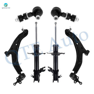 Set of 6 Front Lower Control Arm Ball Joint-Sway Bar Link-Suspension Strut Assembly For 2000 2001 Nissan Sentra