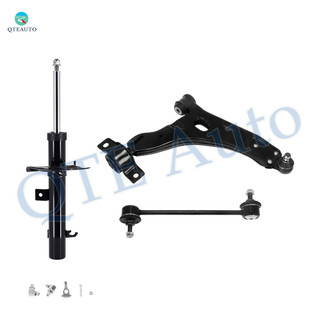 Set of 3 Front Right Lower Control Arm Ball Joint-Sway Bar Link-Suspension Strut Assembly For 2006-2011 Ford Focus