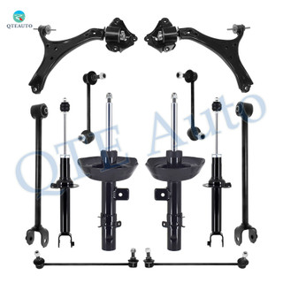 Set of 12 Front Lower Control Arm-Sway Bar Link-Suspension Strut Assembly-Rear Lower Rearward Control Arm-Sway Bar Link-Suspension Strut Assembly For 2013-2015 Honda Accord