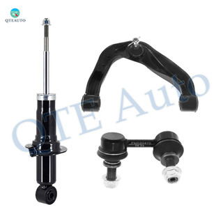 Set 3 Front Left Upper Control Arm Ball Joint-Sway Bar Link-Suspension Strut Assembly For 2005-2019 Nissan Frontier