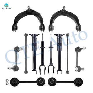 Set of 12 Front Upper Control Arm Ball Joint-Sway Bar Link-Suspension Strut Assembly-Rear Lower Rearward Control Arm-Sway Bar Link-Complete Shock Absorber Kit For 2011-2015 Dodge Durango