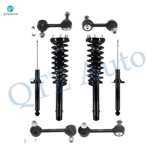 Set of 8 Front Sway Bar Link-Quick Complete Strut-Coil Spring Assembly-Rear Sway Bar Link-Suspension Strut Assembly For 2004-2008 Acura TSX