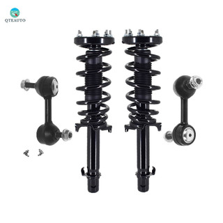 Set of 4 Front Sway Bar Link-Quick Complete Strut-Coil Spring Assembly For 2008-2012 Honda Accord