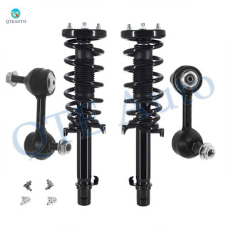 Set of 4 Front Sway Bar Link-Quick Complete Strut-Coil Spring Assembly For 2008-2012 Honda Accord LX LX-P SE