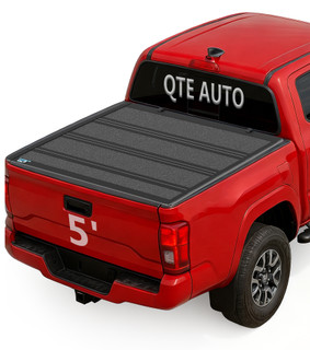 Hard Quad-Fold Flip Cover For 2024 2025 Toyota Tacoma 5' (60") Bed