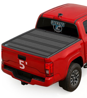Hard Quad-Fold Flip Cover For 2024 2025 Toyota Tacoma 5' (60") Bed