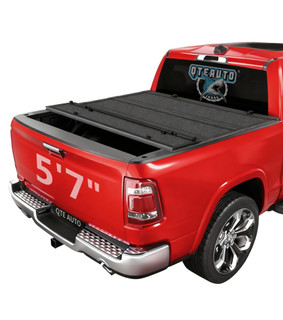 Hard Quad-Fold Flip Cover For 2015-2024 Ford F-150 5'7" (67") Bed