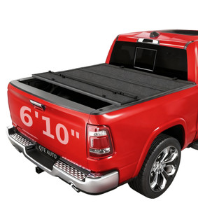 Hard Tri-Fold Flip Cover For 2017-2022 Ford F-250 Super Duty, 2017-2022 F-350 Super Duty 6'10" (82") Bed