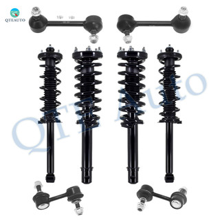 Set of 8 Front-Rear Sway Bar Link-Quick Complete Strut-Coil Spring Assembly For 2004-2006 Acura TL