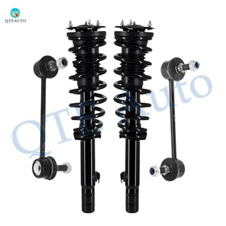Set of 4 Front Sway Bar Link-Quick Complete Strut-Coil Spring Assembly For 2006-2009 Mercury Milan L4 2.3L