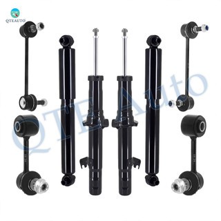 Set of 8 Front Sway Bar Link-Suspension Strut Assembly-Rear Sway Bar Link-Shock Absorber For 2007-2009 Ford Fusion