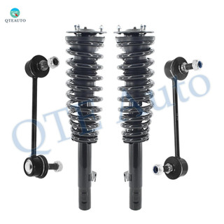 Set of 4 Front Sway Bar Link-Quick Complete Strut-Coil Spring Assembly For 2007-2009 Lincoln MKZ AWD