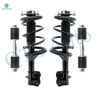 Set of 4 Front Sway Bar Link-Quick Complete Strut-Coil Spring Assembly For 2004 Mitsubishi Lancer