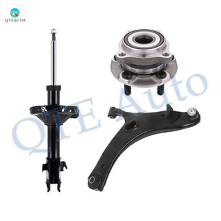 Set of 3 Front Left Lower Control Arm Ball Joint-Wheel Hub Bearing Assembly-Suspension Strut Assembly For 2009 2010 Subaru Forester