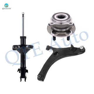 Set of 3 Front Right Lower Control Arm Ball Joint-Wheel Hub Bearing Assembly-Suspension Strut Assembly For 2009 2010 Subaru Forester