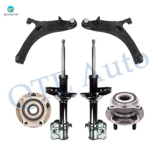 Set of 6 Front Lower Control Arm Ball Joint-Wheel Hub Bearing Assembly-Suspension Strut Assembly For 2011-2013 Subaru Forester