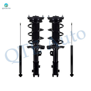 Set of 4 Front Quick Complete Strut-Coil Spring Assembly-Rear Shock Absorber Replacement For 2017-2020 Hyundai Elantra
