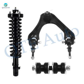 Set of 3 Front Right Upper Control Arm Ball Joint-Sway Bar Link-Quick Complete Strut-Coil Spring Assembly For 1994-1997 Honda Accord