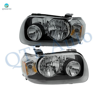 Pair of 2 Front Left-Right Headlights Assembly For 2005-2007 Ford Escape